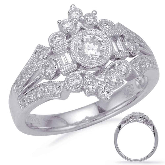 ELIE AZZI 0.75 ctw. WHITE GOLD DIAMOND FASHION RING D4709WG