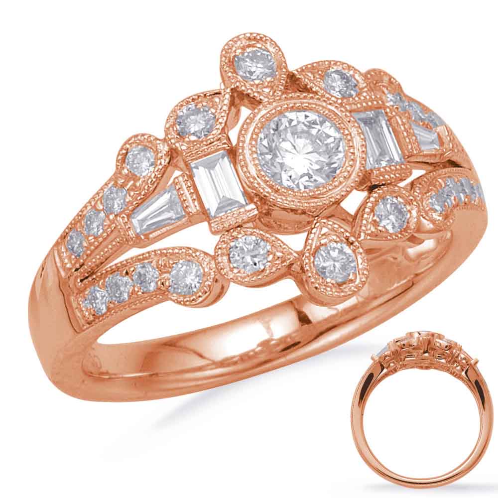 ELIE AZZI 0.66 ctw. ROSE GOLD DIAMOND FASHION RING D4710RG