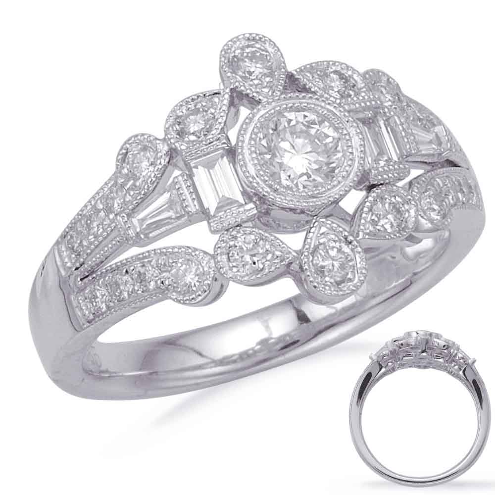 ELIE AZZI 0.66 ctw. WHITE GOLD DIAMOND FASHION RING D4710WG