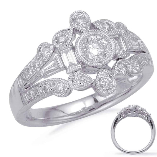 ELIE AZZI 0.66 ctw. WHITE GOLD DIAMOND FASHION RING D4710WG