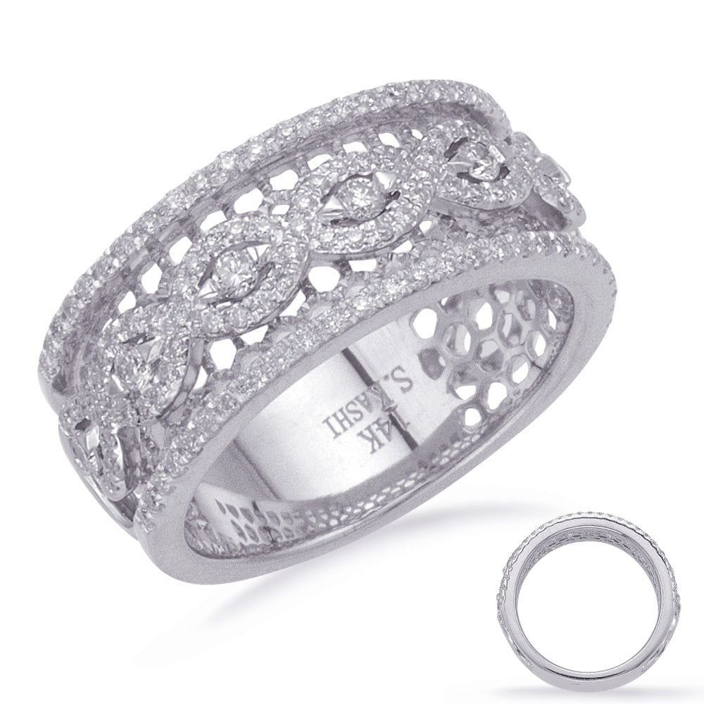 ELIE AZZI 0.51 ctw. WHITE GOLD DIAMOND FASHION RING D4712WG