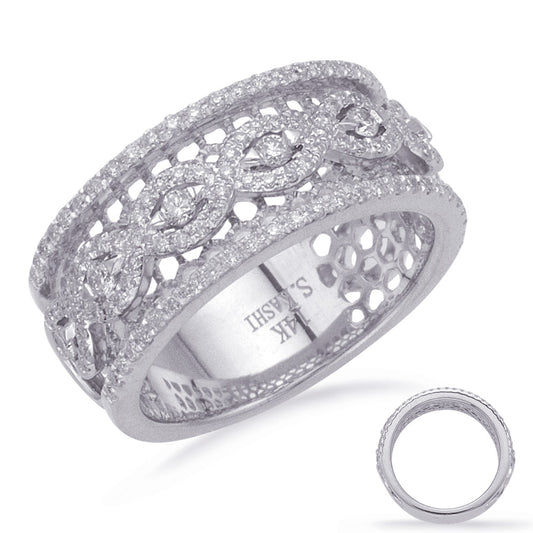 ELIE AZZI 0.51 ctw. WHITE GOLD DIAMOND FASHION RING D4712WG