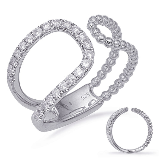 ELIE AZZI 0.33 ctw. WHITE GOLD DIAMOND FASHION RING D4724WG