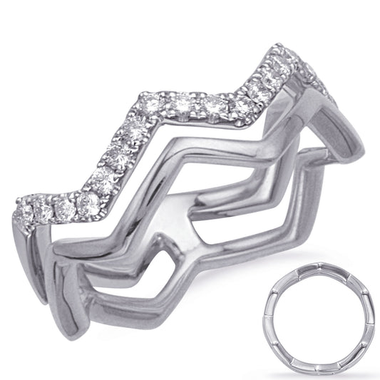 ELIE AZZI 0.32 ctw. WHITE GOLD DIAMOND FASHION RING D4725WG