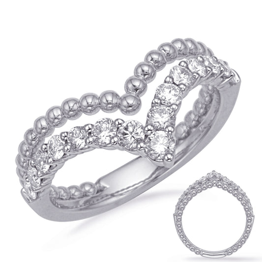 ELIE AZZI 0.53 ctw. WHITE GOLD DIAMOND FASHION RING D4729WG