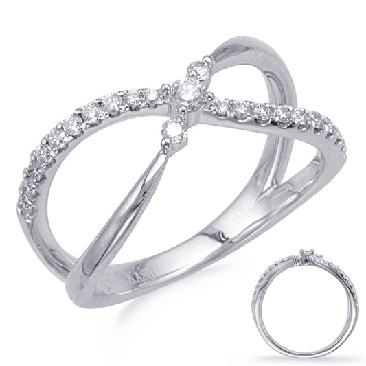ELIE AZZI 0.30 ctw. WHITE GOLD DIAMOND FASHION RING D4737WG