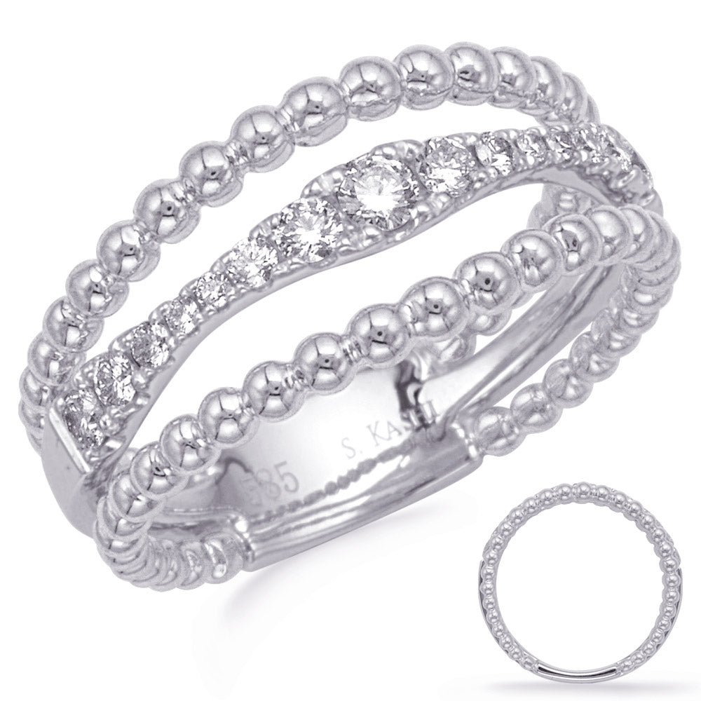 ELIE AZZI 0.33 ctw. WHITE GOLD DIAMOND FASHION RING D4739WG