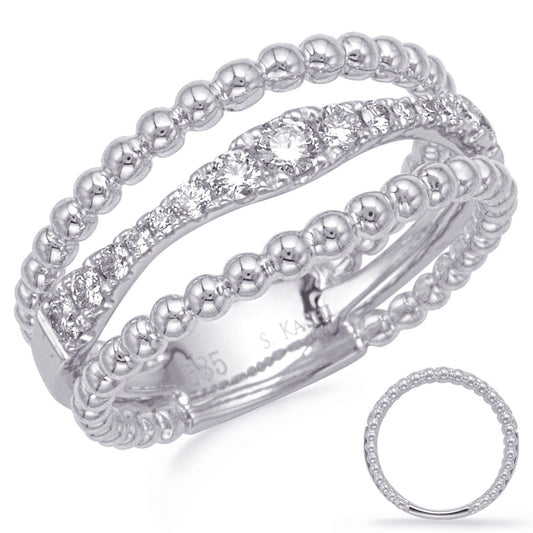 ELIE AZZI 0.33 ctw. WHITE GOLD DIAMOND FASHION RING D4739WG