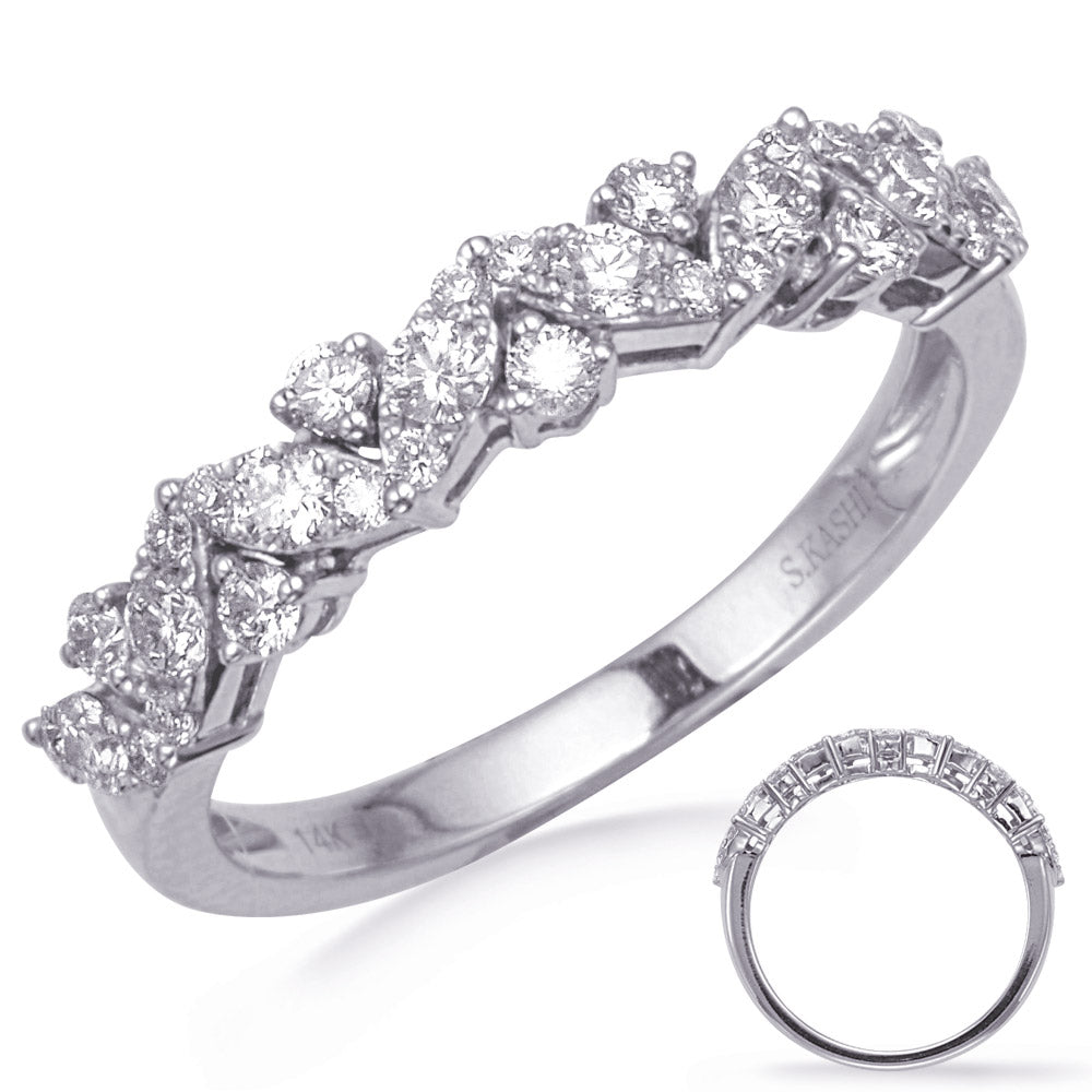 ELIE AZZI 0.52 ctw. WHITE GOLD DIAMOND FASHION RING D4747WG