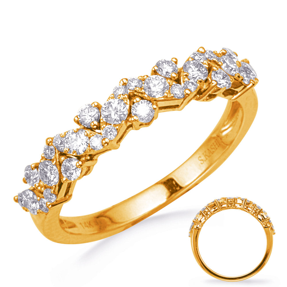 ELIE AZZI 0.52 ctw. YELLOW GOLD DIAMOND FASHION RING D4747YG