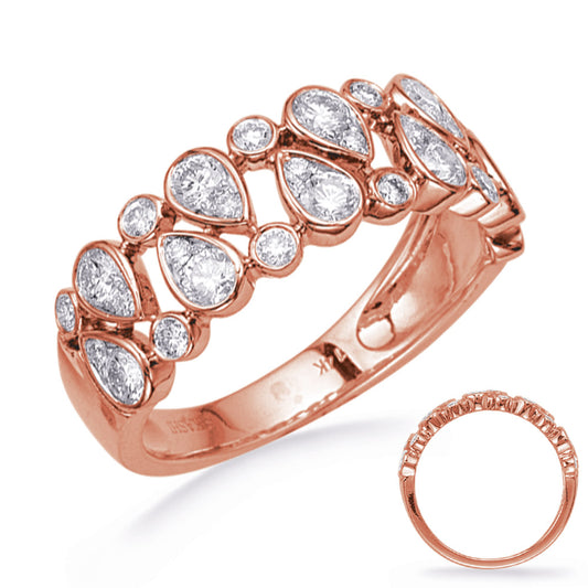 ELIE AZZI 0.80 ctw. ROSE GOLD DIAMOND FASHION RING D4751RG