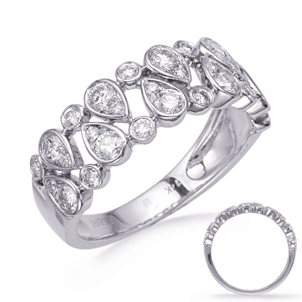 ELIE AZZI 0.80 ctw. WHITE GOLD DIAMOND FASHION RING D4751WG