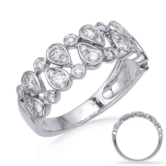 ELIE AZZI 0.80 ctw. WHITE GOLD DIAMOND FASHION RING D4751WG