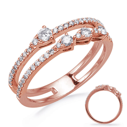 ELIE AZZI 0.42 ctw. ROSE GOLD DIAMOND FASHION RING D4752RG