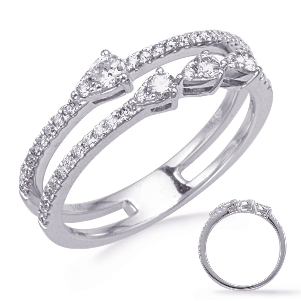 ELIE AZZI 0.42 ctw. WHITE GOLD DIAMOND FASHION RING D4752WG