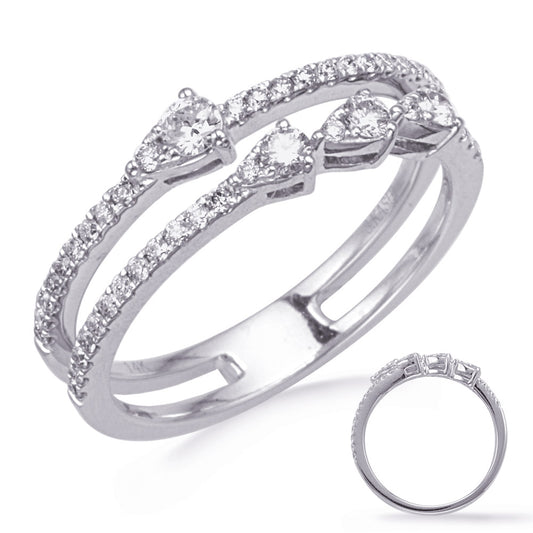 ELIE AZZI 0.42 ctw. WHITE GOLD DIAMOND FASHION RING D4752WG
