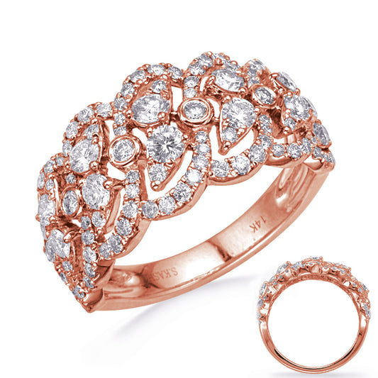 ELIE AZZI 1.27 ctw. ROSE GOLD DIAMOND FASHION RING D4753RG
