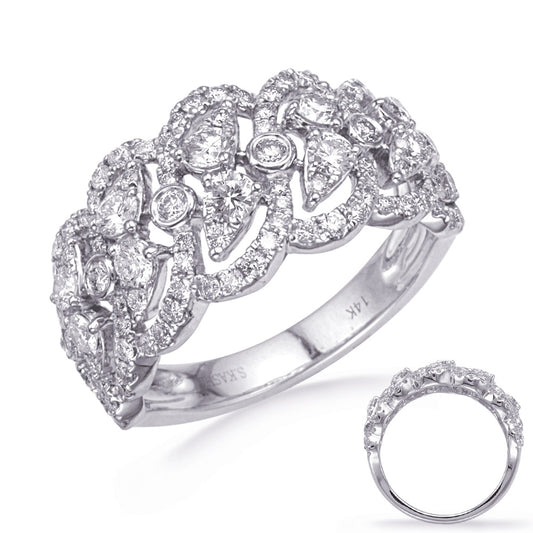 ELIE AZZI 1.27 ctw. WHITE GOLD DIAMOND FASHION RING D4753WG