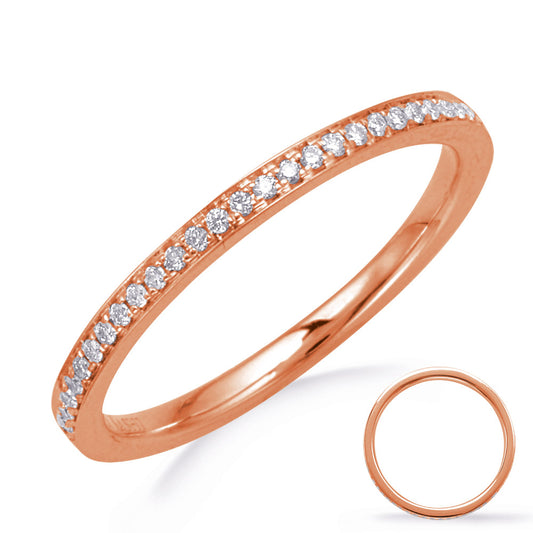 ELIE AZZI 0.22 ctw. ROSE GOLD DIAMOND ETERNITY RING D4757-6.5RG