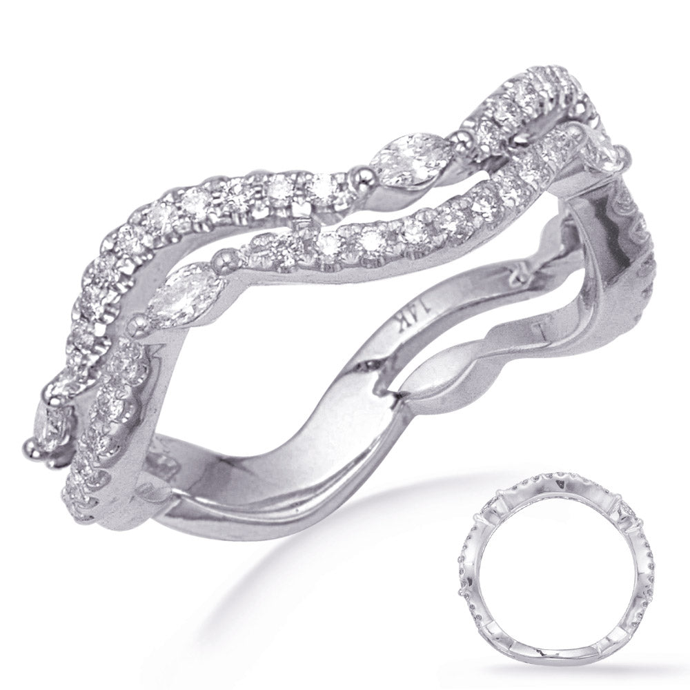 ELIE AZZI 0.47 ctw. WHITE GOLD DIAMOND FASHION RING D4760WG