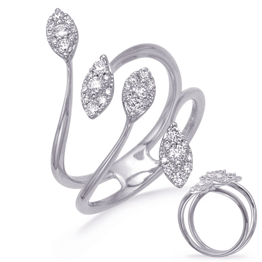 ELIE AZZI 0.41 ctw. WHITE GOLD DIAMOND FASHION RING D4761WG