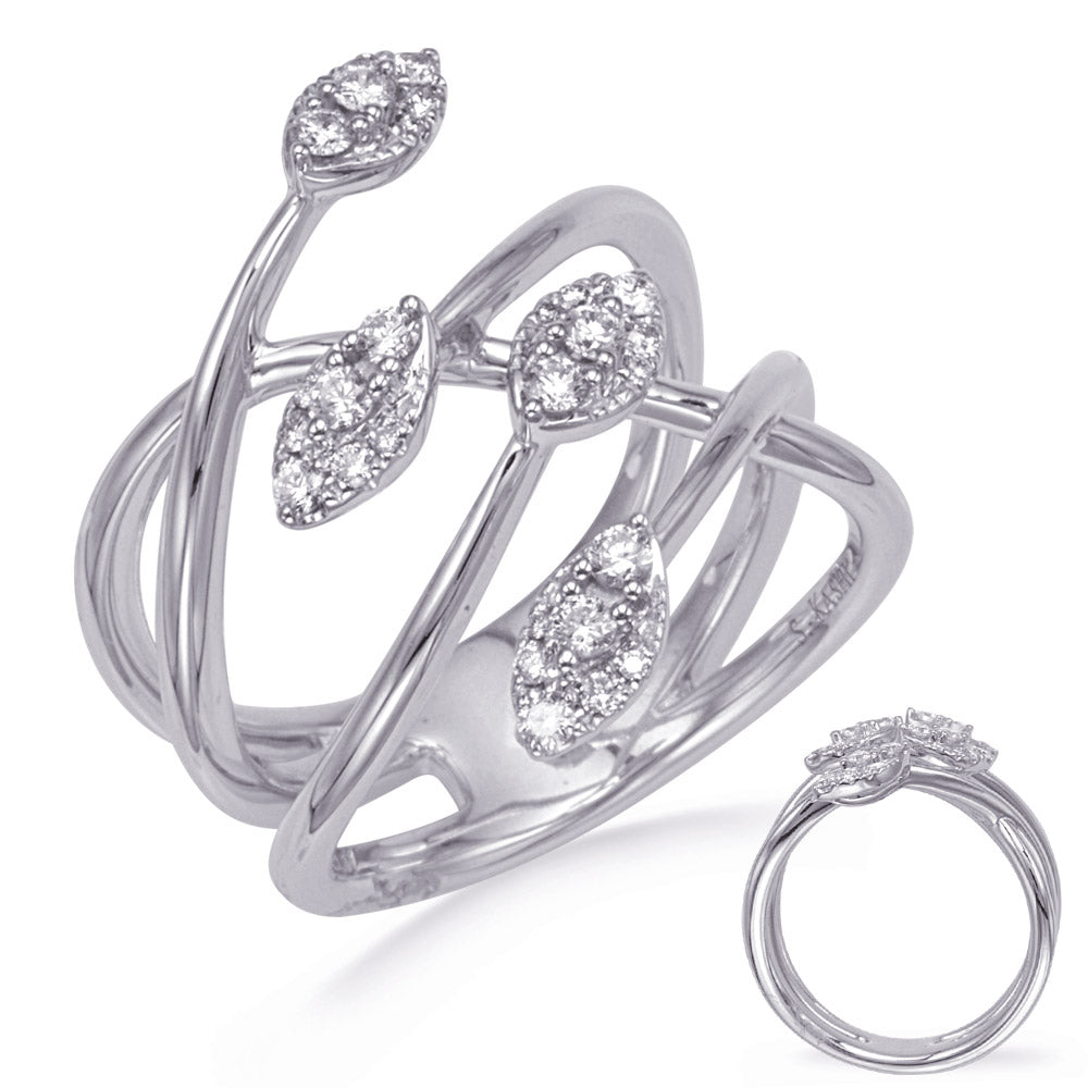 ELIE AZZI 0.31 ctw. WHITE GOLD DIAMOND FASHION RING D4762WG
