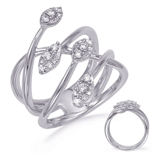ELIE AZZI 0.31 ctw. WHITE GOLD DIAMOND FASHION RING D4762WG