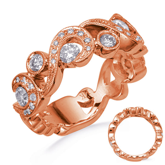 ELIE AZZI 0.96 ctw. ROSE GOLD DIAMOND RING D4763RG