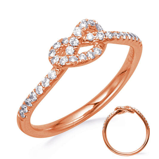 ELIE AZZI 0.28 ctw. ROSE GOLD DIAMOND FASHION RING D4764RG