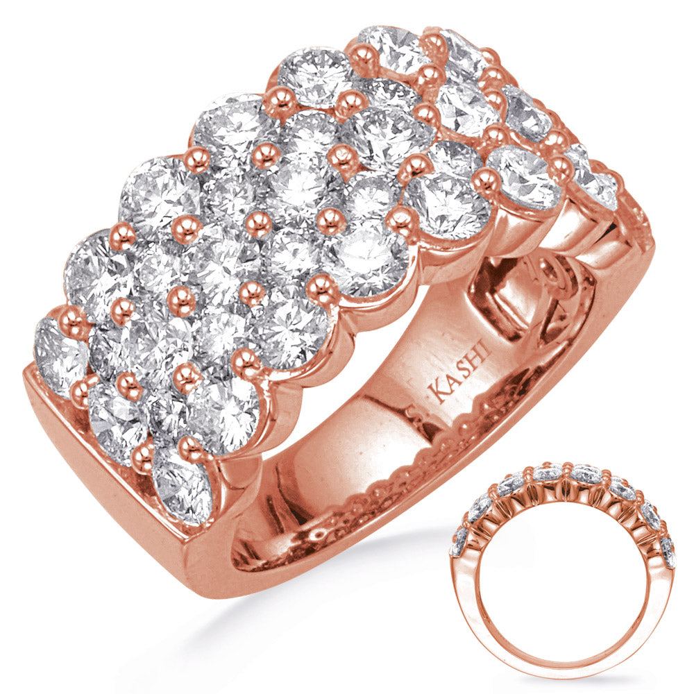 ELIE AZZI 4.21 ctw. ROSE GOLD DIAMOND RING D4765RG