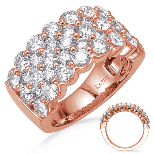 ELIE AZZI 4.21 ctw. ROSE GOLD DIAMOND RING D4765RG
