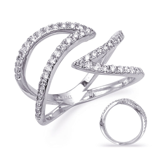 ELIE AZZI 0.54 ctw. WHITE GOLD DIAMOND FASHION RING D4767WG