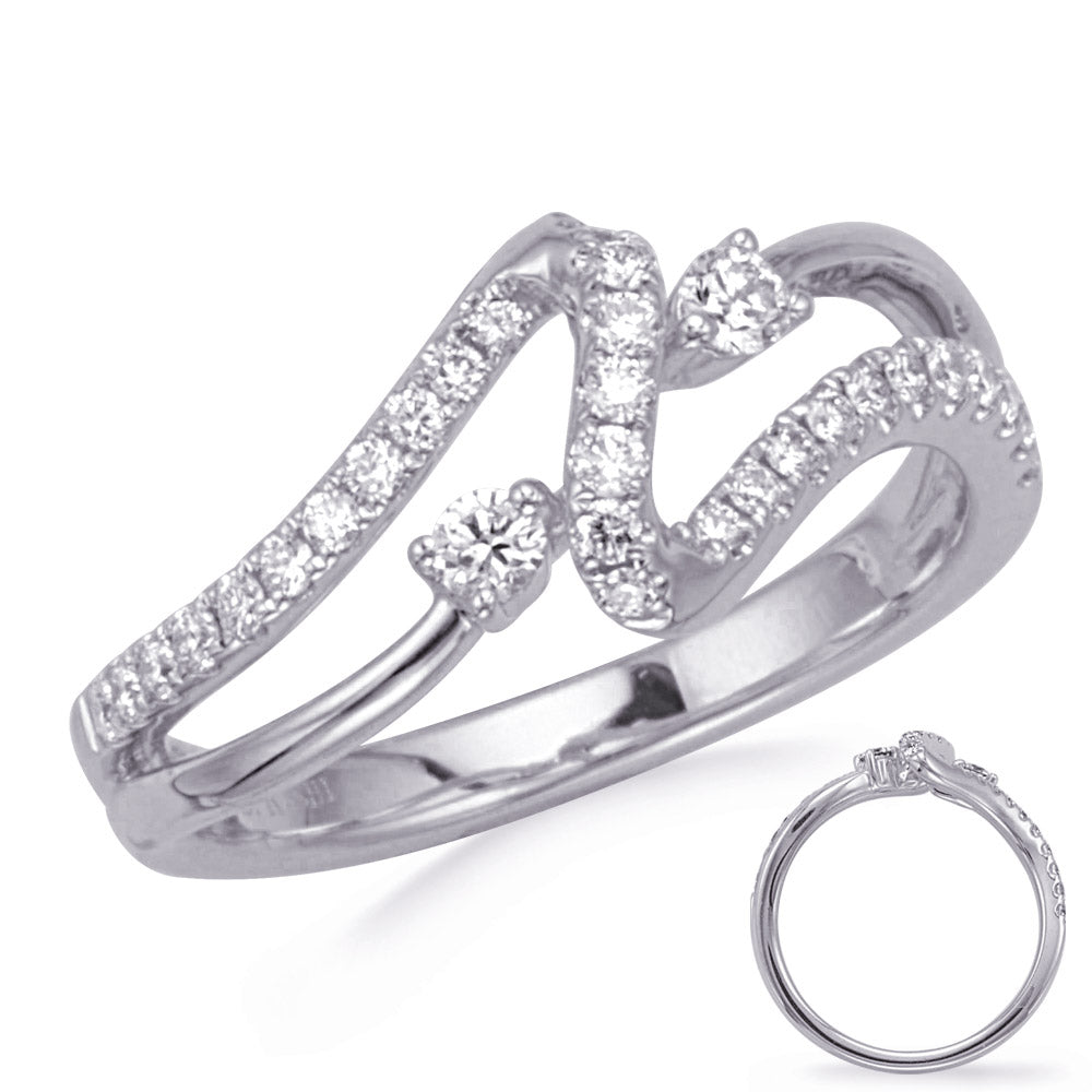 ELIE AZZI 0.38 ctw. WHITE GOLD DIAMOND RING D4775WG