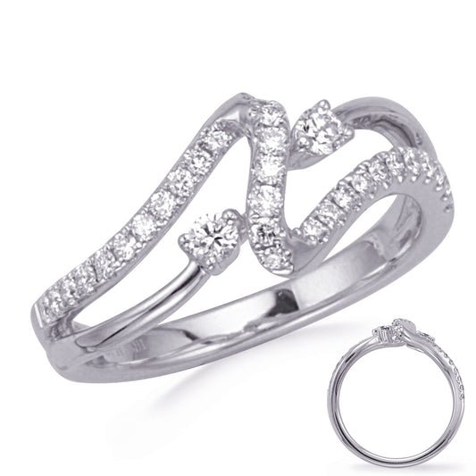 ELIE AZZI 0.38 ctw. WHITE GOLD DIAMOND RING D4775WG
