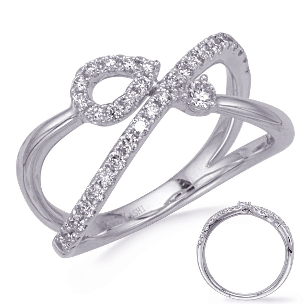 ELIE AZZI 0.44 ctw. WHITE GOLD DIAMOND RING D4776WG
