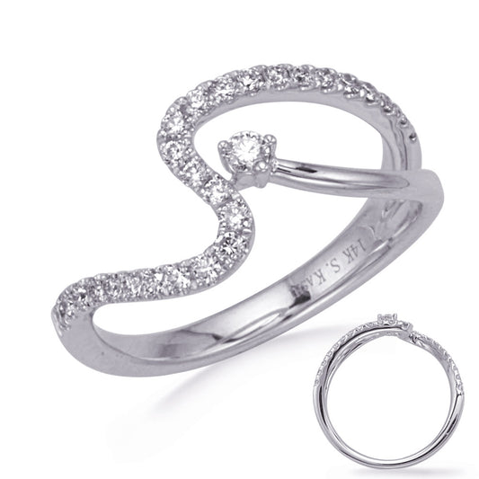 ELIE AZZI 0.32 ctw. WHITE GOLD DIAMOND RING D4777WG