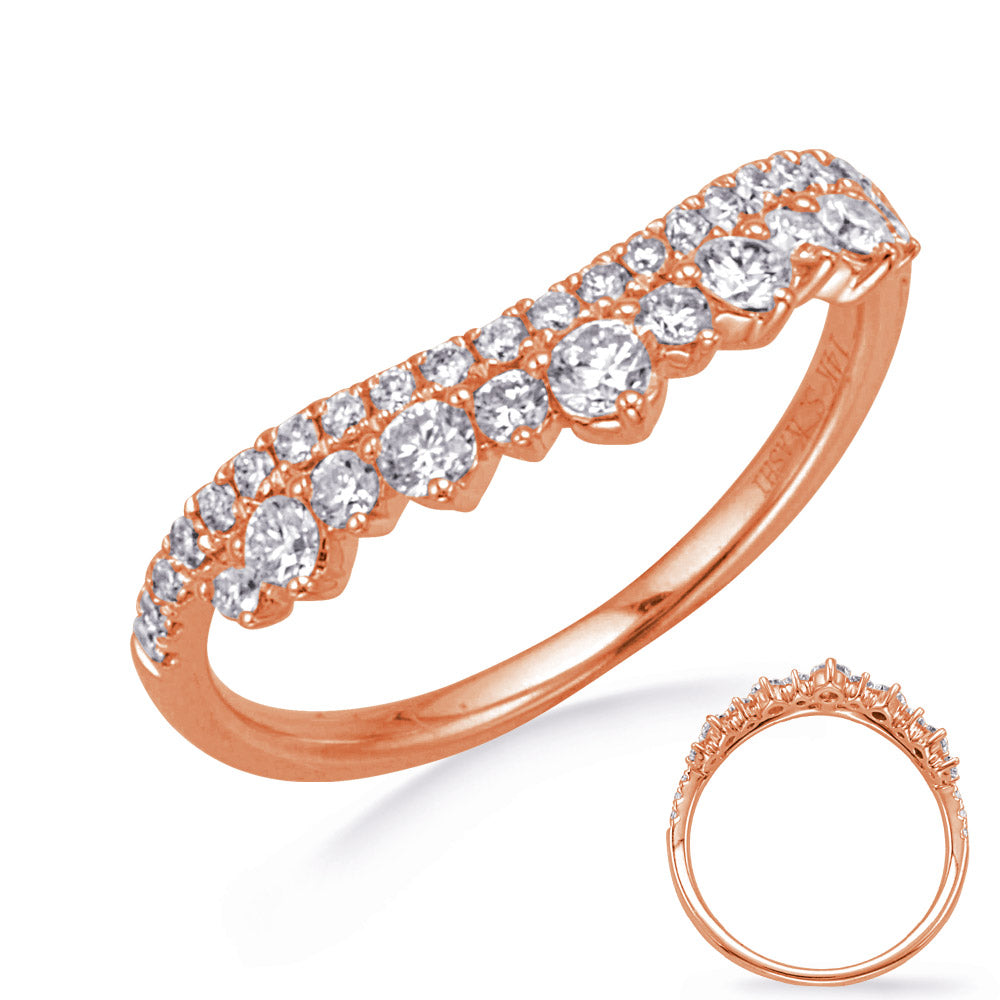 ELIE AZZI 0.56 ctw. ROSE GOLD DIAMOND RING D4778RG