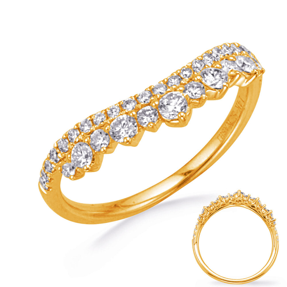 ELIE AZZI 0.56 ctw. YELLOW GOLD DIAMOND RING D4778YG