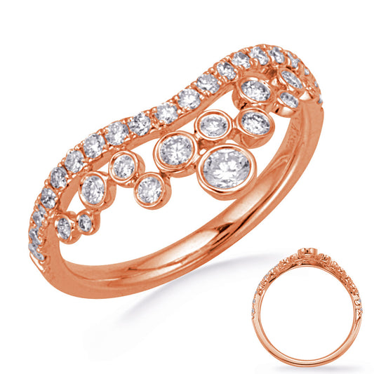 ELIE AZZI 0.58 ctw. ROSE GOLD DIAMOND RING D4779RG
