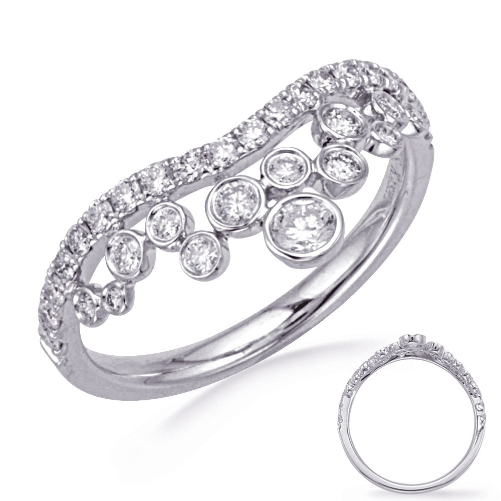 ELIE AZZI 0.58 ctw. WHITE GOLD DIAMOND RING D4779WG