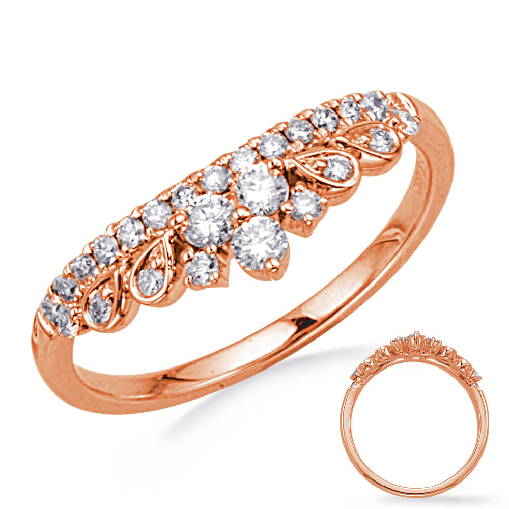 ELIE AZZI 0.36 ctw. ROSE GOLD DIAMOND RING D4780RG