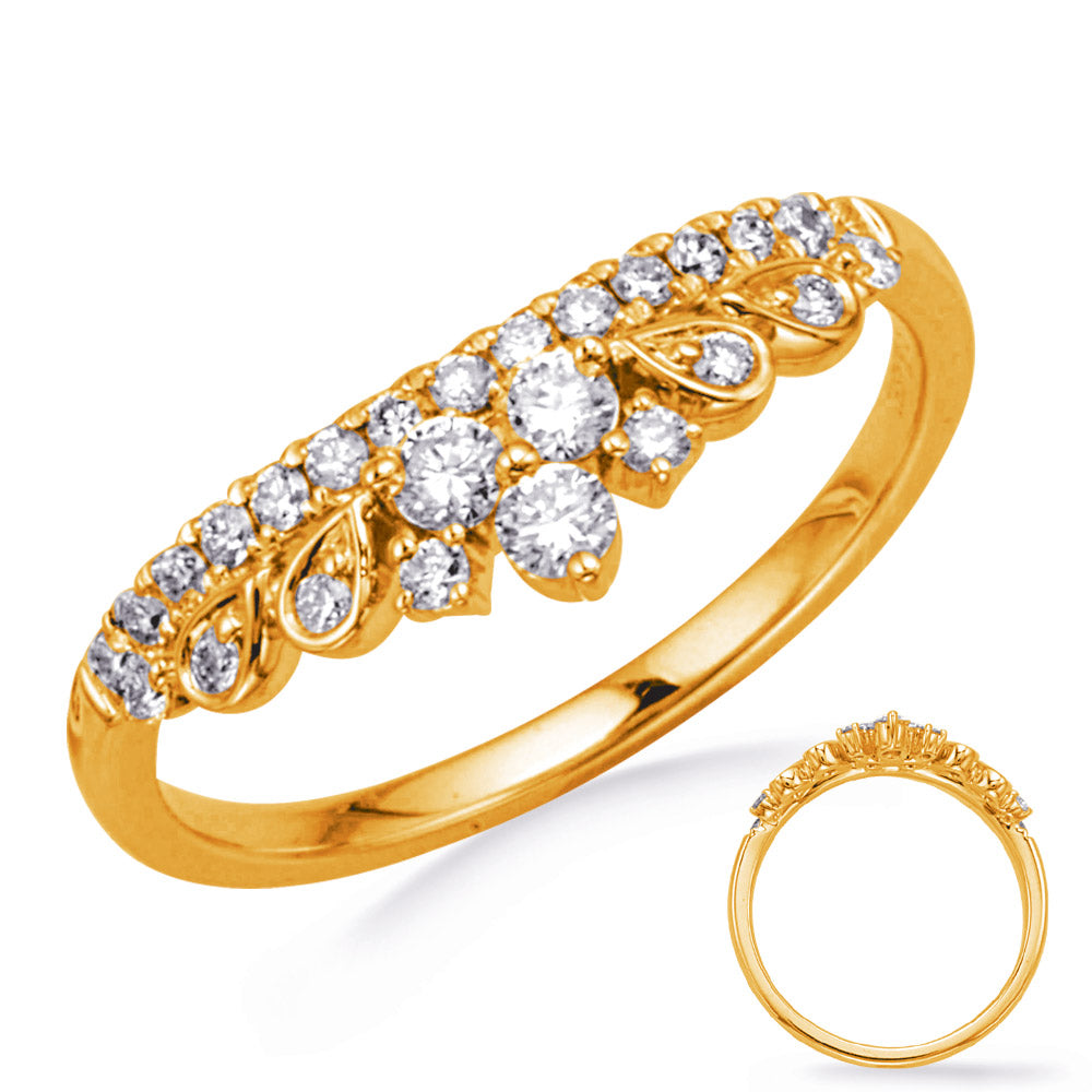 ELIE AZZI 0.36 ctw. YELLOW GOLD DIAMOND RING D4780YG