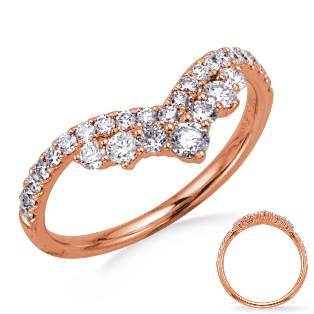 ELIE AZZI 0.59 ctw. ROSE GOLD DIAMOND RING D4781RG