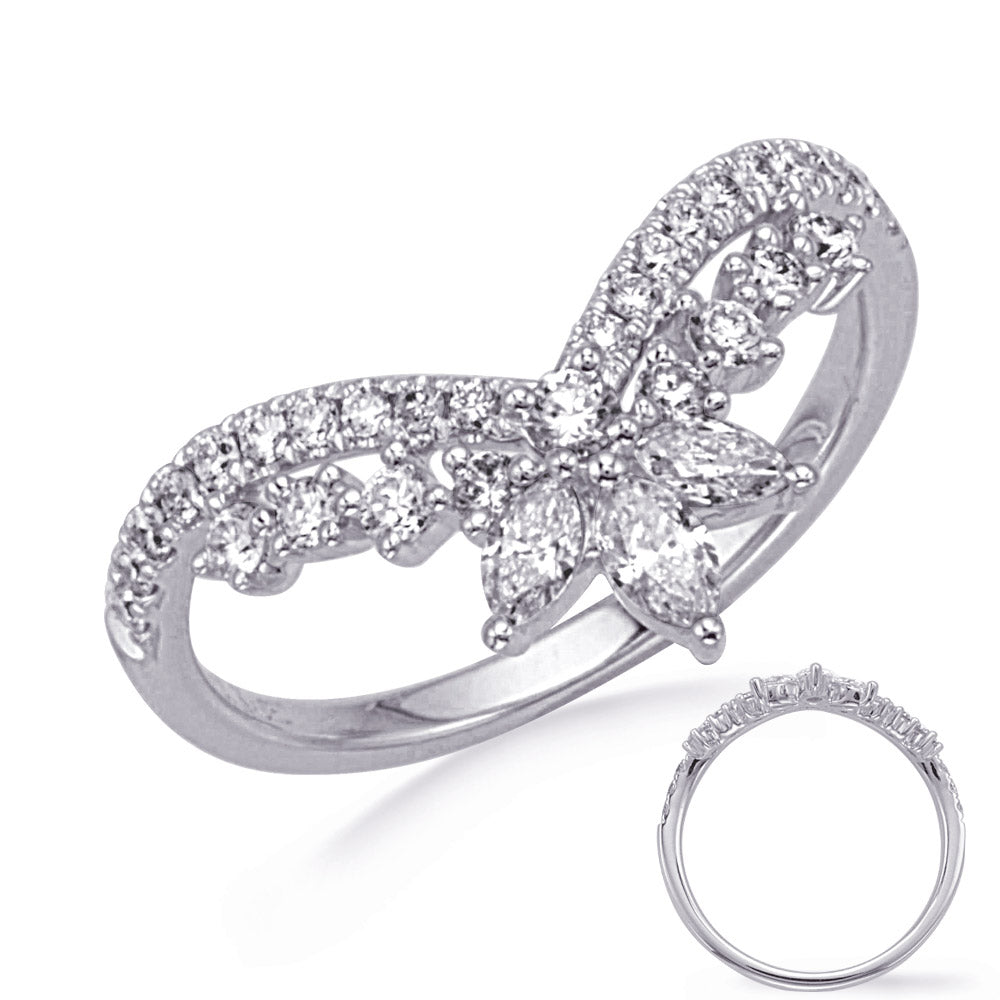 ELIE AZZI 0.62 ctw. WHITE GOLD DIAMOND RING D4782WG