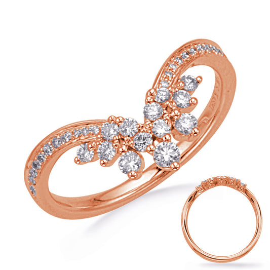 ELIE AZZI 0.37 ctw. ROSE GOLD DIAMOND RING D4783RG
