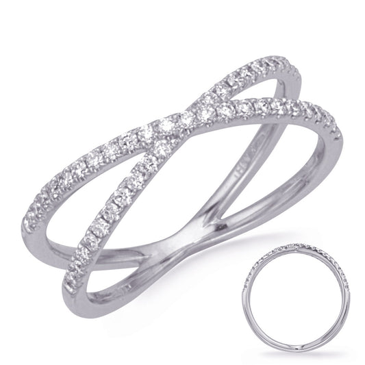 ELIE AZZI 0.31 ctw. WHITE GOLD FASHION DIAMOND RING D4784WG