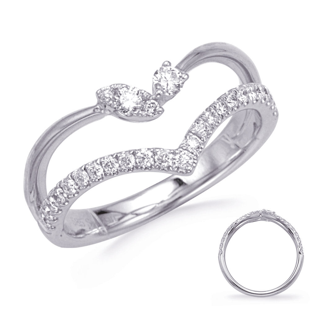 ELIE AZZI 0.35 ctw. WHITE GOLD DIAMOND RING D4786WG
