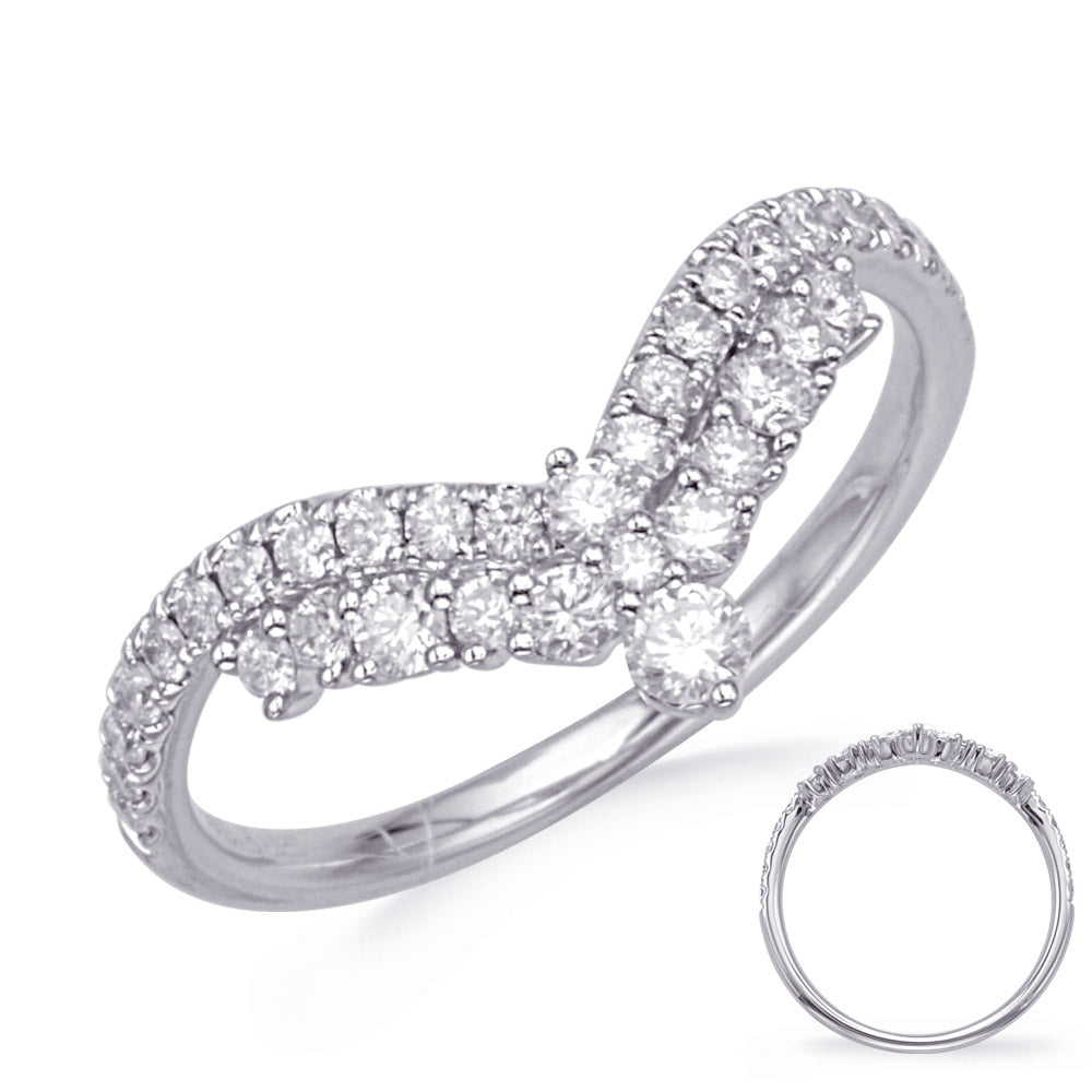 ELIE AZZI 0.54 ctw. WHITE GOLD DIAMOND RING D4787WG