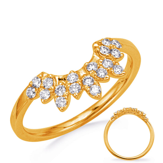 ELIE AZZI 0.26 ctw. YELLOW GOLD DIAMOND BAND D4792YG