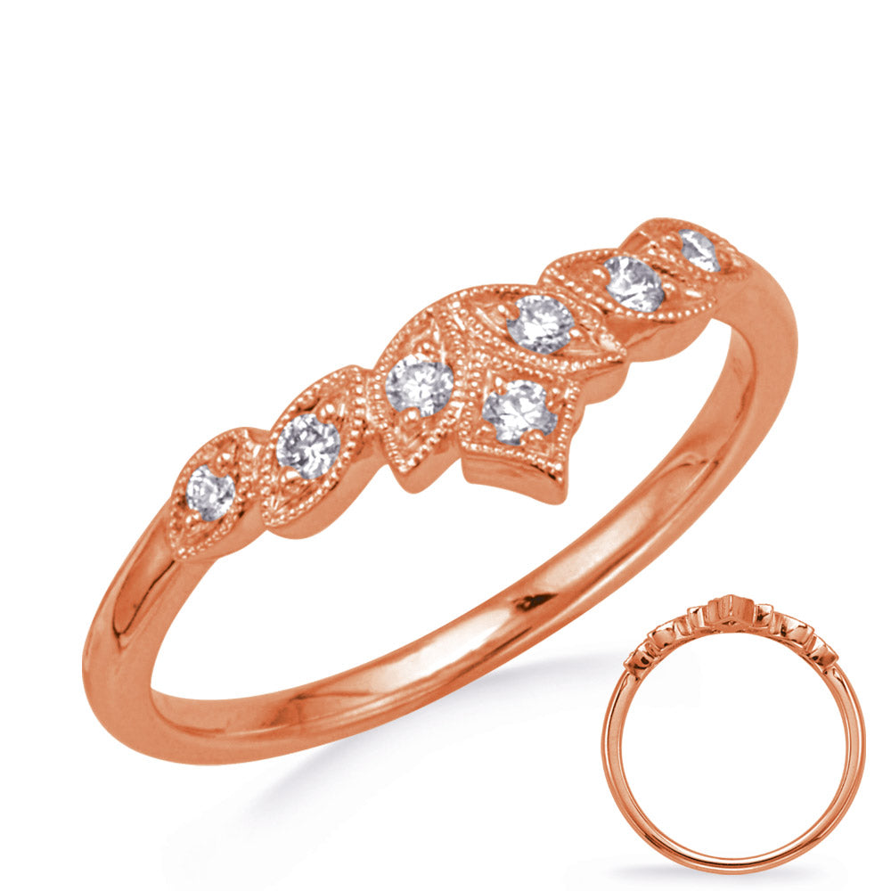 ELIE AZZI 0.12 ctw. ROSE GOLD DIAMOND BAND D4793RG